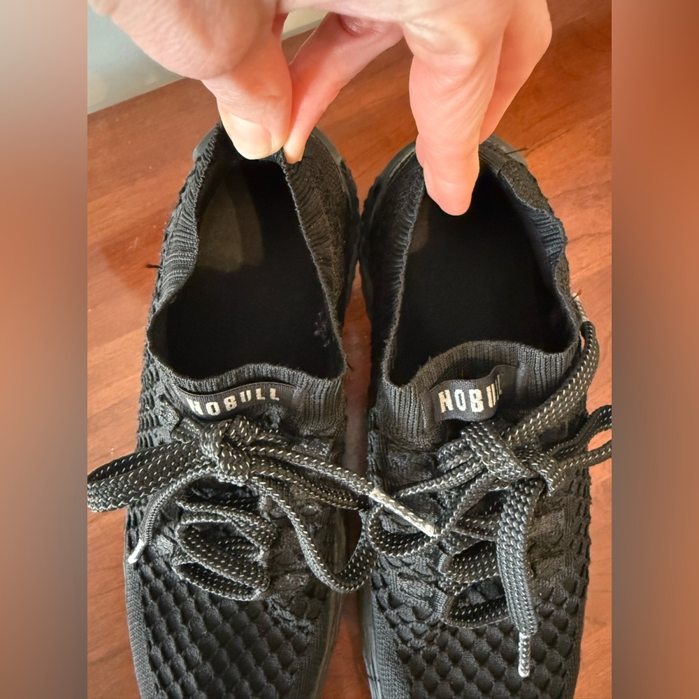 NOBULL Knit Runner Sneakers Black | Sock Style Trainer | Women’s Size W10/M8.5 - Picture 9 of 10